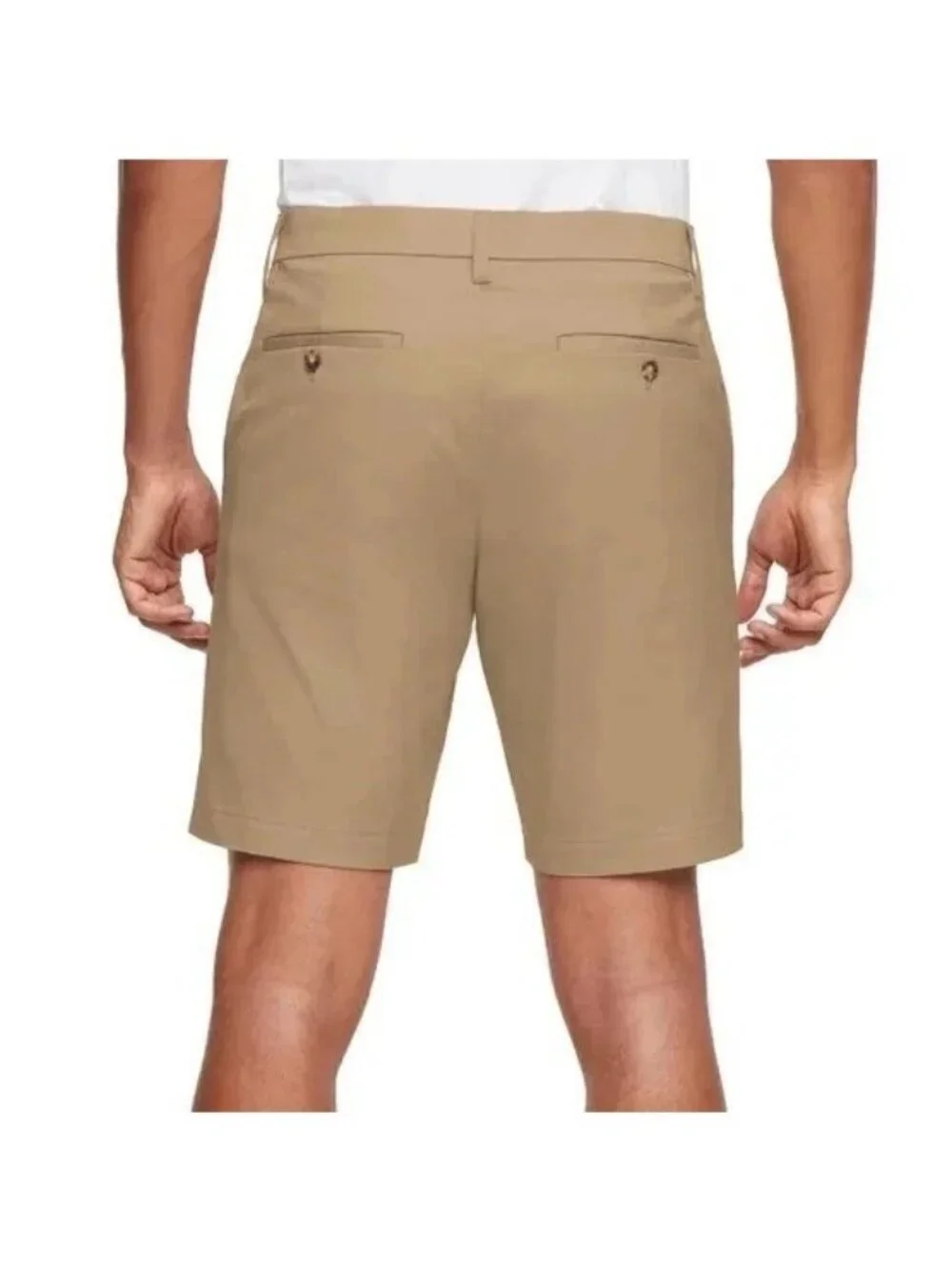 NWOT Banana Republic Men's 40 Khaki Flat Front Chino Shorts Cotton Blend